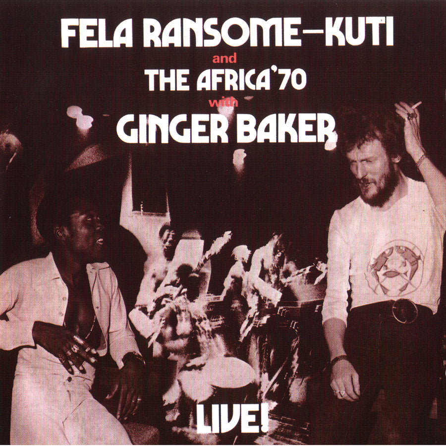 Kuti, Fela "Fela Live With Ginger Baker" 2xLP on vinyl! 