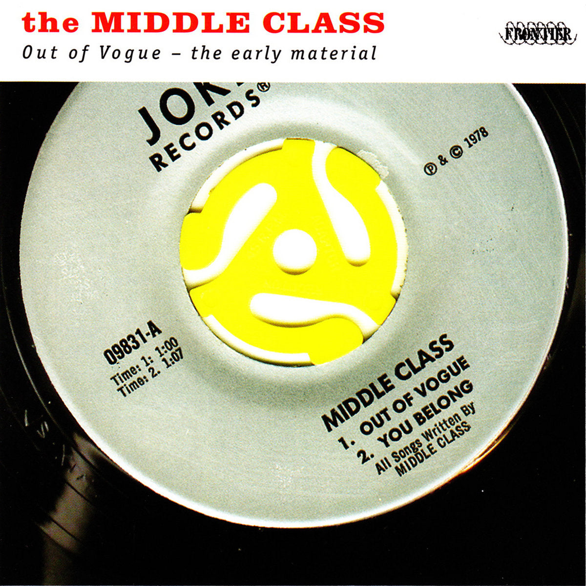 The Middle Class "Out Of Vogue - The Early Material" LP on vinyl!  